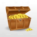 Treasure Chest with Gold Coins